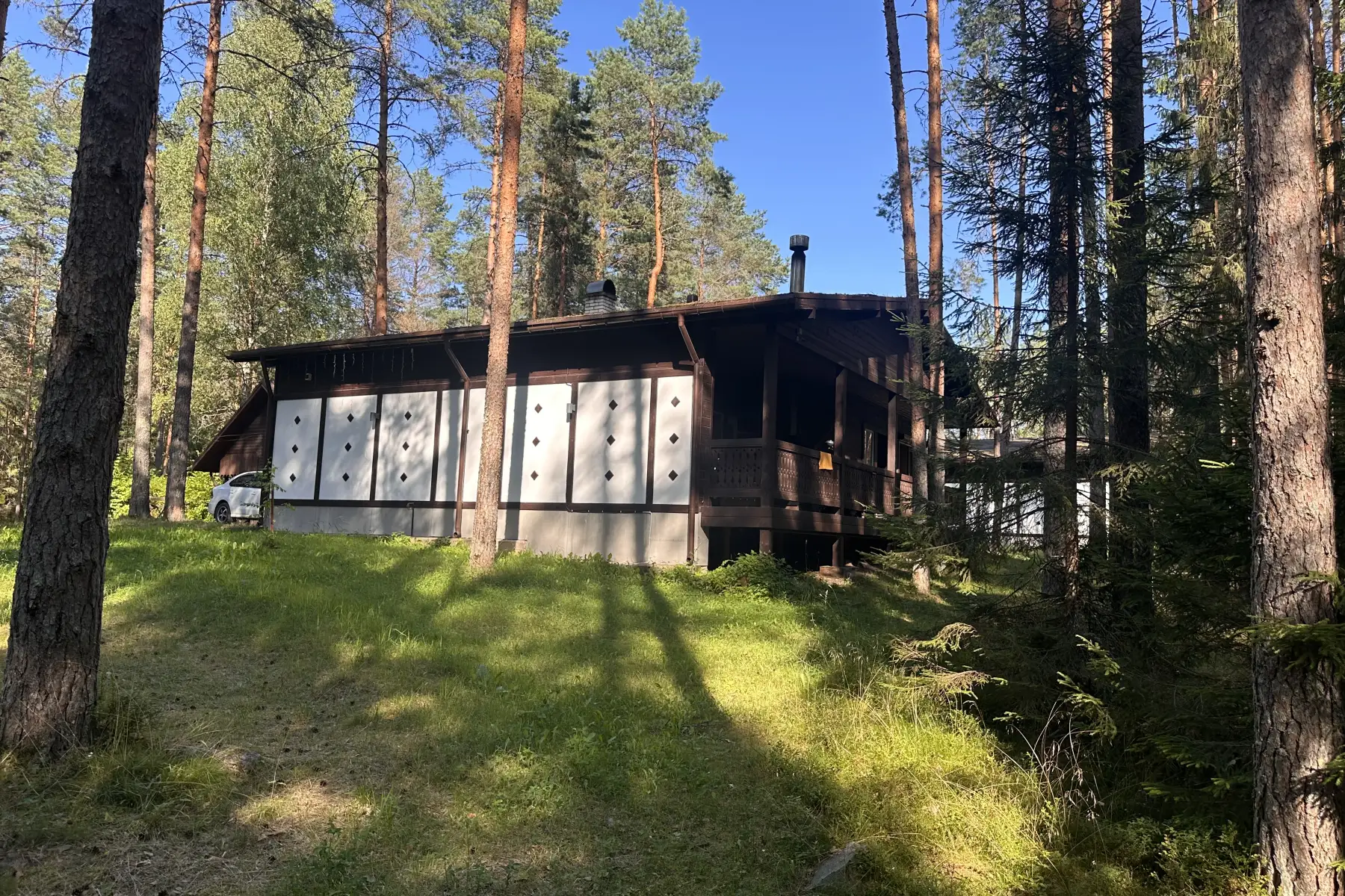 Шале с 2 спальнями с видом на лес